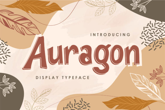 Auragon: A Playful Display Font for Modern Creativity