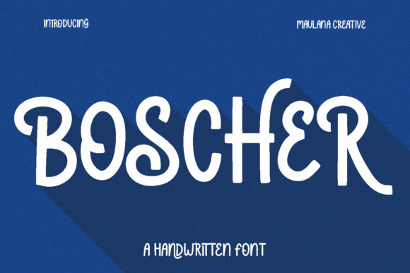 Boscher: A Cool and Casual Display Font for Modern Branding and Creative Projects