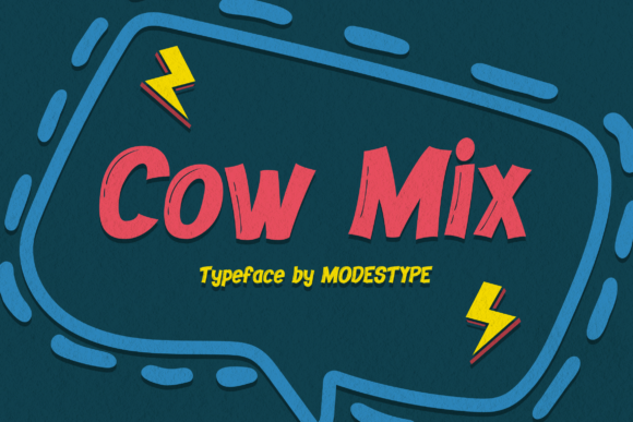 Cow Mix: A Bubbly Font for Creative Expression