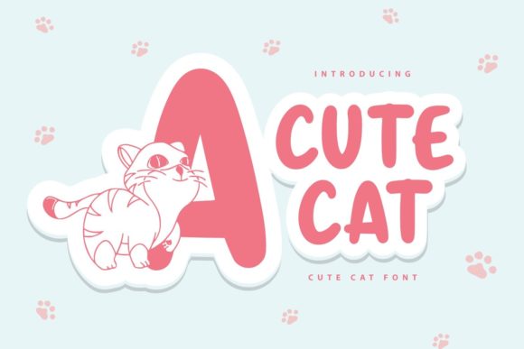 Cute Cat: A Playful Font for Creative Projects