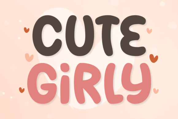 Cute Girly: A Playful Font for Modern Design