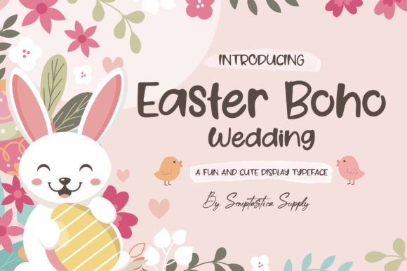 Easter Boho Wedding: A Versatile Display Font for Creative Projects