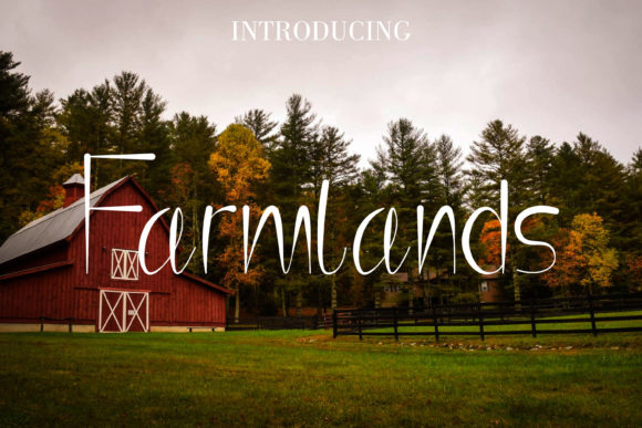 Farmlands: A Playful Font for Creative Expression