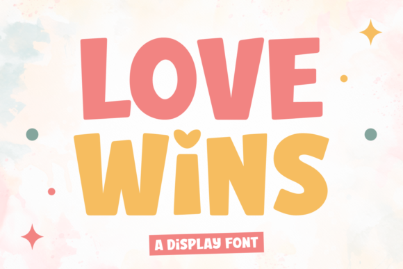 Love Wins: A Bold and Charming Display Font for Modern Design