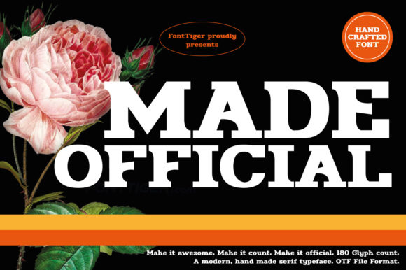 Made Official: A Bold Display Font for Impactful Design