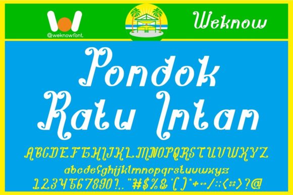 Pondok Ratu Intan: A Versatile Font for Modern Design Projects