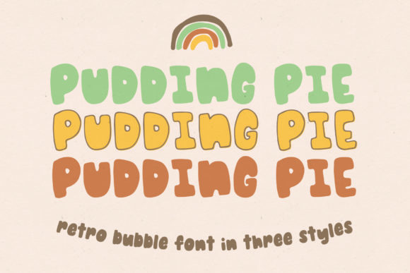 Pudding Pie: A Playful Retro Display Font
