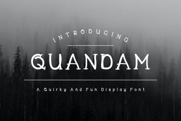 Quandam: A Versatile Handwritten Display Font for Creative Projects