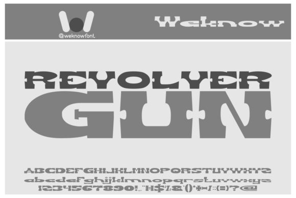 Revolver Gun: A Stylish Display Font for Creative Projects