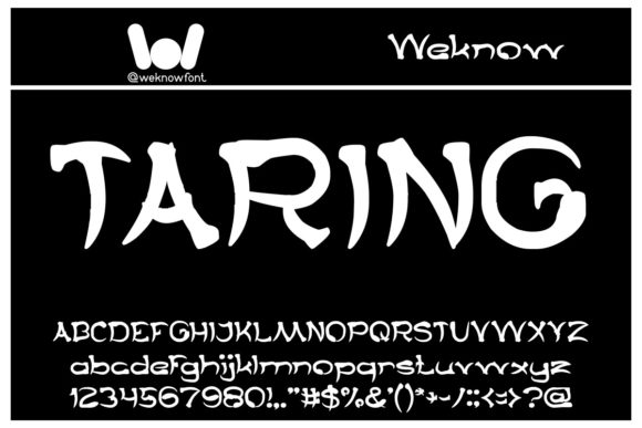 Taring Font: A Stylish Display Type for Creative Projects