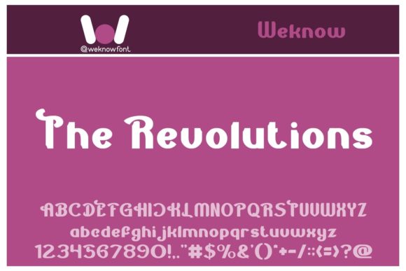 The Revolutions Display Font: Bold and Stylish for Creative Projects
